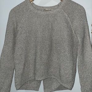 Sparkly Woven Sweater Rachel Rachel Roy with open back cut